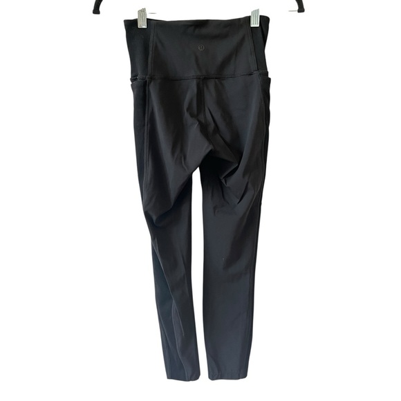 LULULEMON LUXESTREME LEGGINGS 4 RIBBED SIDE LEG PANEL POCKETS ANKLE YOGA ACTIVE - Picture 4 of 11